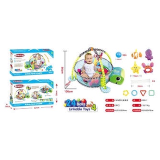 Fujitoys.shop ของเล่นเด็กเพลยิมเต่าพร้อมลูกบอล กล่องใหญ่