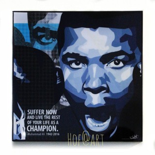 Muhammad Ali #2 มูฮัมหมัด อาลี นักมวย Boxing รูปภาพ​ติด​ผนัง​ pop art​ กรอบรูป​​ นักกีฬา ของขวัญ​​ แต่งบ้าน ของสะสม