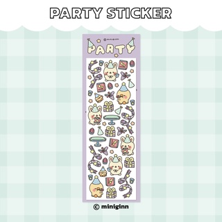 miniginn - Party sticker สติกเกอร์