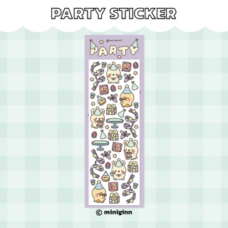 miniginn - Party sticker สติกเกอร์