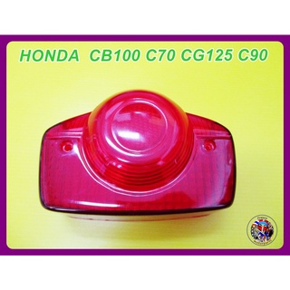 ฝาไฟท้าย ฝาแดง​ อย่างดีงาน ​ -  CB100​ C70​ CG125​ C90 HONDA Taillight Len