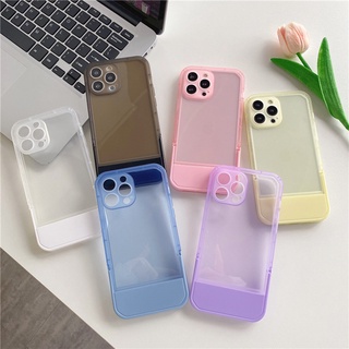 ที่วางโทรศัพท์ เคสใส for iphone 7 8 Plus XR X XS MAX Xsmax iphone11 11 12 13 อ่อน ที่วางขาตั้ง ปลอก ปกหลัง กันชนโทรศัพท์