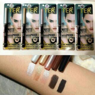 Ter Matte Gel liner แท้  กันน้ำขั้นสุด
 อายไลเนอร์ดินสอเนื้อเจล