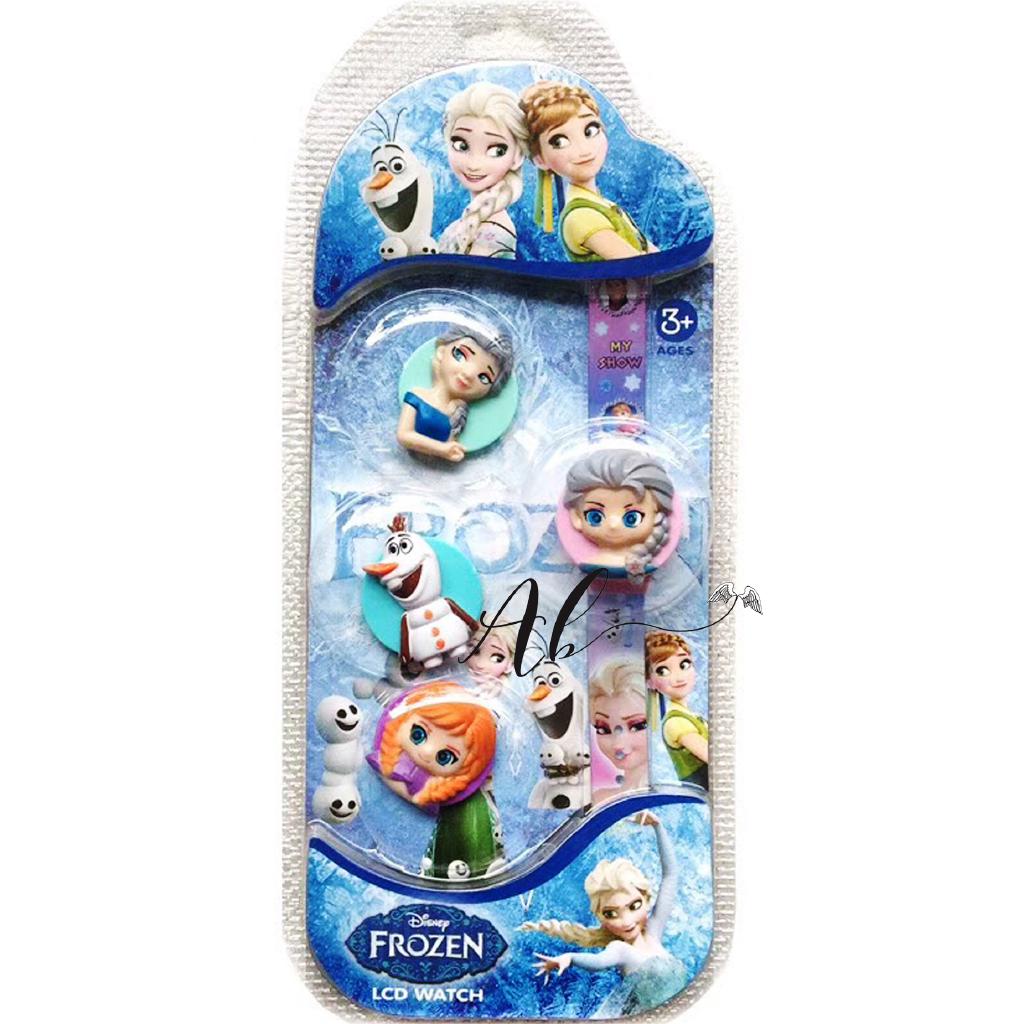 Angel Baby Frozen นาฬิกาข้อมือ จอแอลซีดี ของเล่นสําหรับเด็ก