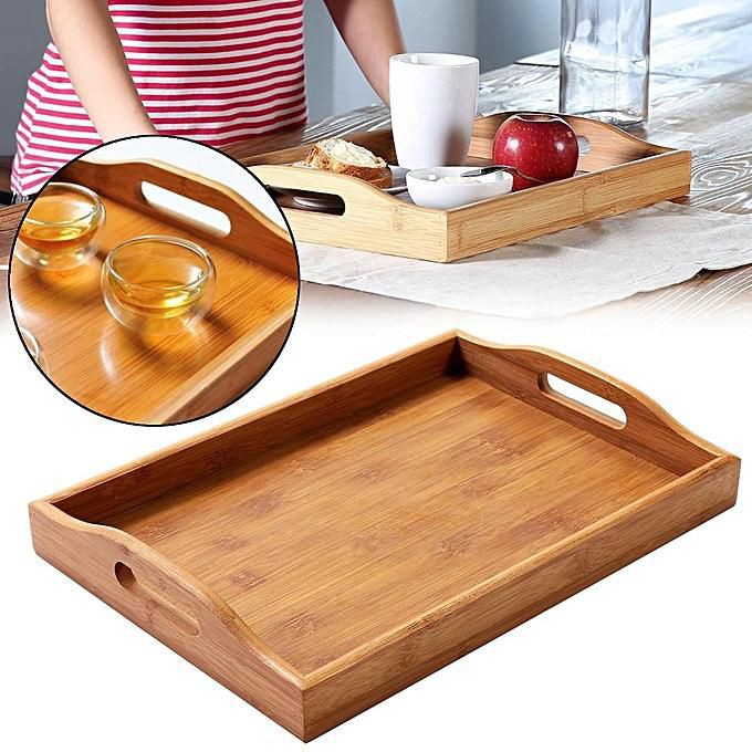 BAMBOO RECTANGULAR WOODEN TRAY