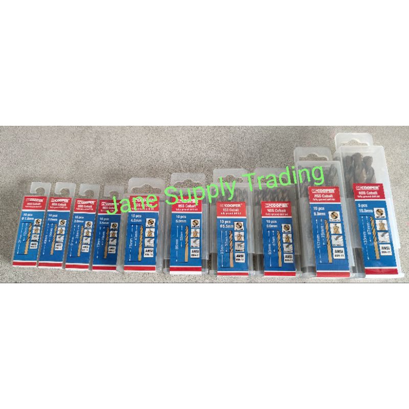 ดอกสว่านไฮสปีดโคบอล HSS Cobalt /ดอกสว่านเจาะเหล็ก สแตนเลส CF COOPER