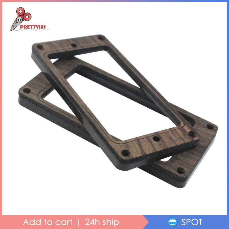 กรอบไม้โรสวูด Humbucker Pickup Mounting Surround สําหรับกีตาร์ไฟฟ้า 2 ชิ้น