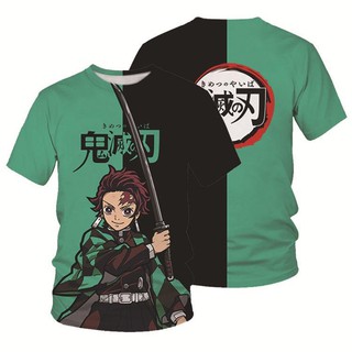 Demon Slayer Anime เสื้อยืดดาบพิฆาตอสูร kimetsu No Yaiba Kamade Tanjirou Agatsuma Zenitsr Kochou เสื้อคอสเพลย์ เสื้อยืด