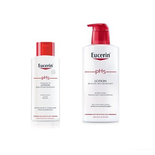 ปลอมคืนเงิน Eucerin pH5 Lotion Reduces Skin Sensitivity โลชั่นสำหรับร่างกายเพื่อผิวบอบบางแพ้ง่าย ซึมซาบเร็ว