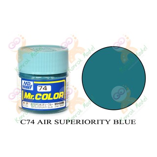 สีสูตรทินเนอร์ Mr.hobby Mr.color C74 Air Superiority Blue Gloss 10ml