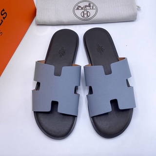 รองเท้า Hermès Izmir Sandal MEN รองเท้าแตะแบบสวม หนังแท้