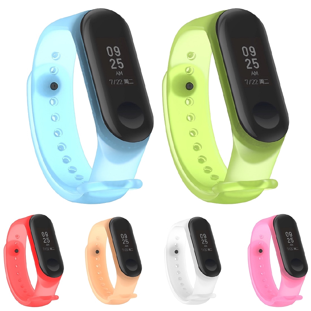 For Xiaomi Mi Band 4 3 Strap Silicone Smart Strap Accessory Mi Band 4 3 Correa Miband 3 4 Strap