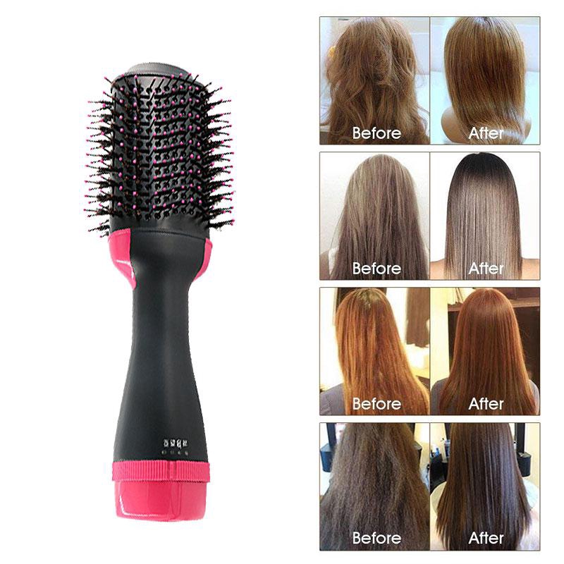 Hot Air Brush 2 In 1 Hair Dryer Multi Functional Salon Negative
