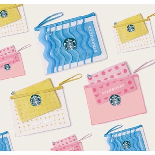 [พร้อมส่ง] กระเป๋าสตาร์บัคส์ Starbucks Jelly Bag Set 💙💗💛