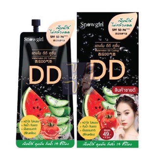 (ยกกล่อง6ซอง) Snowgirl Watermelon DD Cushion สโนว์เกิร์ล แตงโม ดีดี คุชชั่น