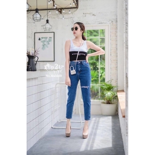 Mystyle jeansยีนส์ขายาว ทรงบอย ผ้าไม่ยืดไซส์3XL MS5020