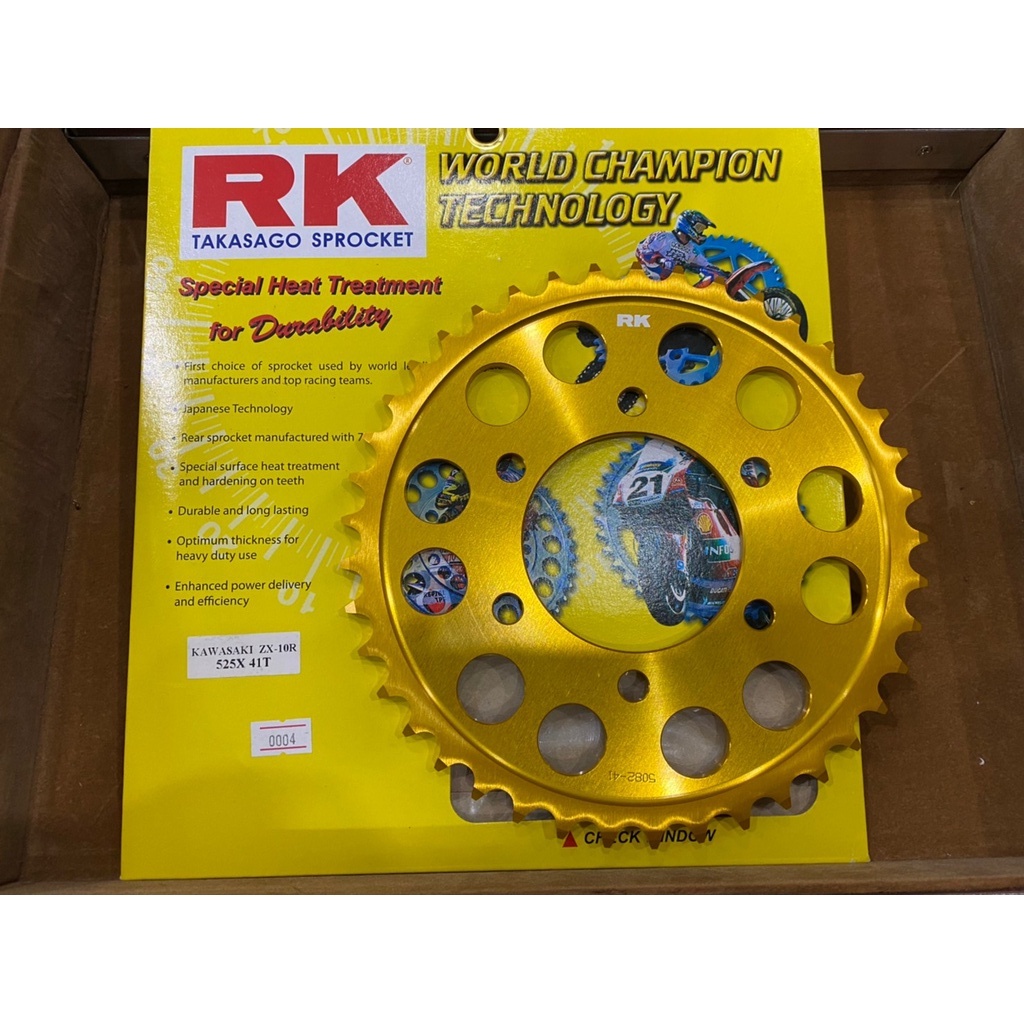 สเตอร์หลัง ZX10R / Z900 Y18  ขนาด525  เบอร์42  งานRK  21