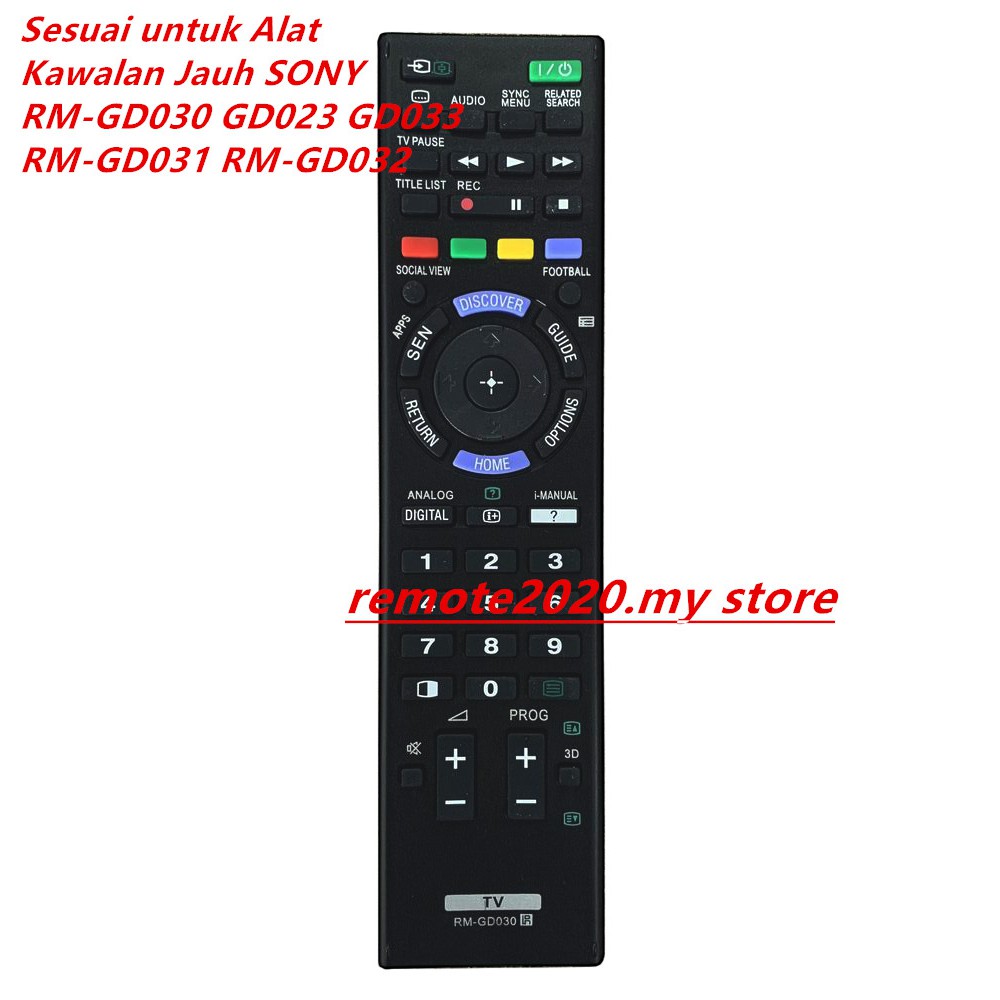 SONY รีโมทคอนโทรลทีวีสําหรับ RM-GD030 GD023 GD033 RM-GD031 RM-GD032 RM-GD026 RM-GD027 RM-GD028 RM-GD