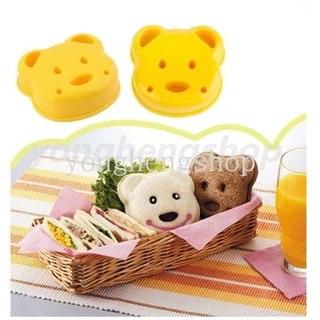 แม่พิมพ์ตัดขนมปัง แซนวิช บิสกิต รูปการ์ตูนหมี กระต่ายน่ารัก DIY สําหรับเด็ก