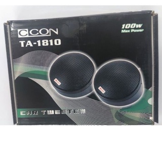 ลำโพงเสียงแหลมCCON-TA-1810-Max Power 100 w 4homs-ใช้กับเครื่องเสียงรถยนต์/รถยนต์/ลำโพงเสียงแหลม(1 ชุด บรรจุ 2 ชิ้น)*****