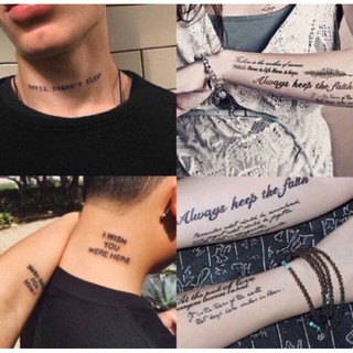 🌸Tattoo ชุด5 🦋แททูคำพูดแทนใจ 🦋แททูข้อความต่างๆ