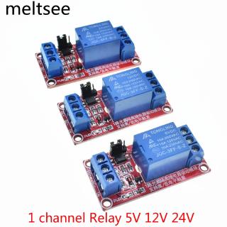 โมดูลรีเลย์ One 1 Channel Dc 5v 12v 24 V ทริกเกอร์ ออปโตคัปเปลอร์ สําหรับเชื่อมต่อ ระดับสูงและต่ำ