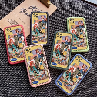 OPPO A75 A15 A15s A52 A92 A53 2020 A71K A71 ซิลิโคนทับหน้าเจ้าหญิงดิสนีย์น่ารักเหมาะสำหรับเคสซิลิโคนซิลิโคนเหลวเคสโทรศัพท์แบบนุ่ม