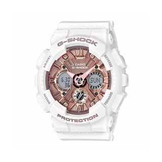 Casio G-Shock นาฬิกาข้อมือผู้ชาย สีขาว สายเรซิ่น รุ่น GMA-S120MF-7A2DR