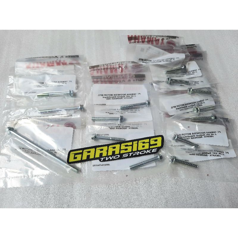 MESIN ซ้ายและขวา ENGINE BLOCK BOLT CLUTCH และ MAGNET CRANK F1ZR F1Z FIZR FIZ T8 เดิม YAMAHA