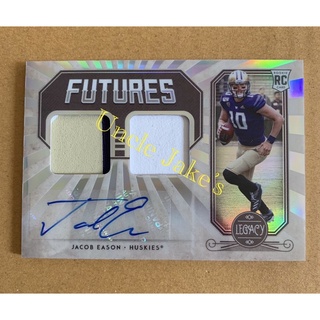 2020 Panini Legacy Football : NFL Seattle Sea Hawks - Jacob Eason #FDJ-A Futures/ Rookie/ Patch/ Auto/ RPA /99