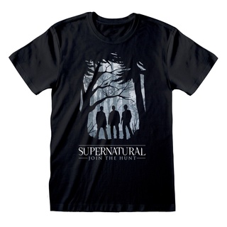 เสื้อยืด พิมพ์ลาย Join The Hunt Silhouette สีดํา แฟชั่นฤดูร้อน สําหรับผู้ชายS-5XL