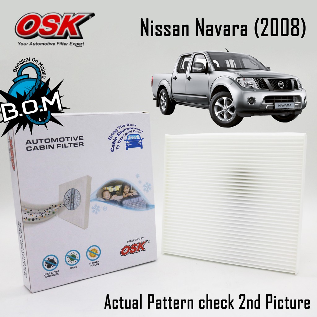 กรองแอร์ OSK กรองแอร์ กรองแอร์ Nissan Navara (2007-2015), Navara D40T, D40