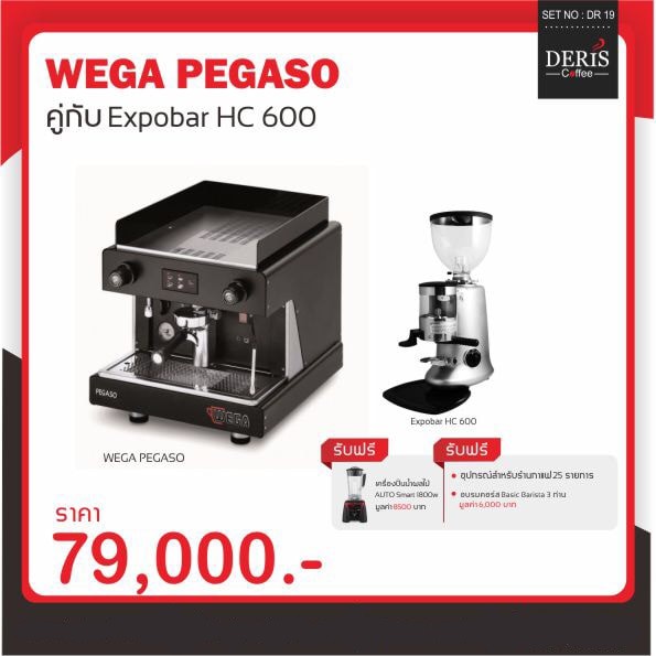 เครื่องชงกาแฟ Wega pegaso