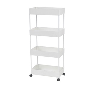 Delicato รถเข็น 4 ชั้น WALLY ขนาด 22x40x90ซม. รุ่น WL02 สีขาว