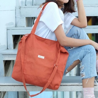 Bow bag in dark orange