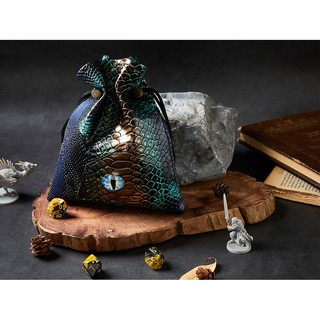 Dragon Eye Dice Bag | Green Orenge Blue | High Quality Bag | Dungeons and Dragons Dice | DnD Dice Set | D&amp;D Dice