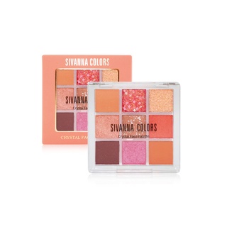 Sivanna Crystal Face Palette Eyeshadow #HF651 : ซิวานน่า คริสตัล เฟส พาเลทท์ อายแชโดว์ x 1 ชิ้น svl