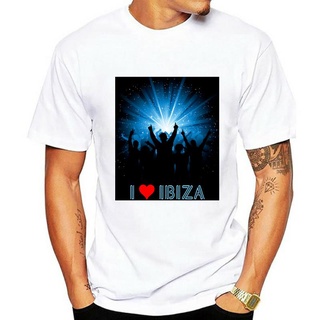 เสื้อยืดผ้าฝ้าย พิมพ์ลาย I LOVE IBIZA - Space Pacha Clubbing Clubwear Amnesia - OLffdk78PLadib63Size S-5XL