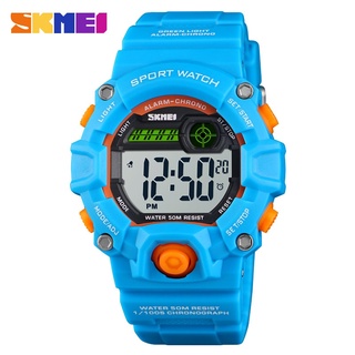 SKMEI NEW Kids Watches Digital Wristwatch 50M Waterproof Plastic Case Alarm Boys Girls Children Watch 1484