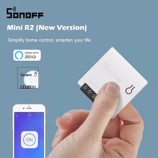 Sonoff Mini R2 สวิตช์  Wifi อัจฉริยะ App EWelink สองทาง10A Google Home Alexa Nestใช้ร่วมกับสวิตช์ไฟเดิมได้