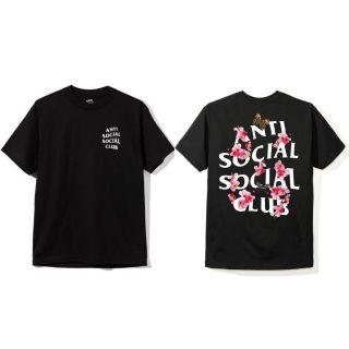 [ ของแท้ ] เสื้อยืด Anti social social club Kkoch Black Tee ลายสุดฮิต ของใหม่ พร้อมส่ง 🔥