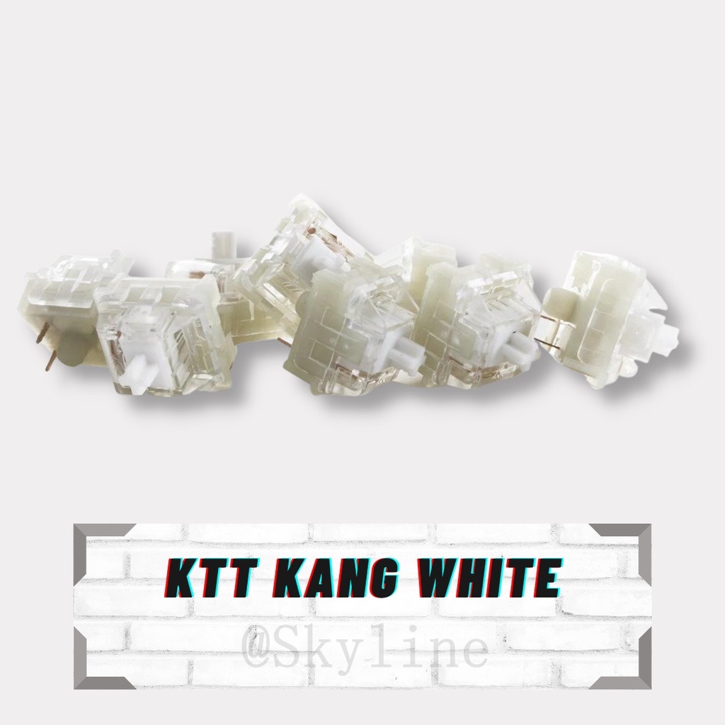 【พร้อมส่ง】KTT Kang สวิตช์เชิงเส้น สีขาว (10 30 แพ็ก) (มีสินค้า / ฮับ) KTT Kang White V3 เวอร์ชั่นล่าสุด 2023 สําหรับคีย์บอร์ดเล่นเกมเชิงกล - Linear 3 Pins PC House KTT Kang สีขาว
