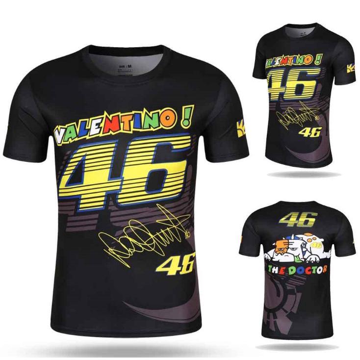 เสื้อยืดคอก ลมแขนสั้น motogp vr 46 แบบแห้งเร็ว