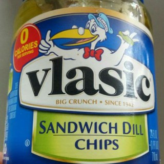 ✨นาทีทอง✨ Vlasic Sandwich Dill Chips แตงกวา แผ่นดอง ปรุงรส 710 กรัม  คุณภาพระดับพรีเมี่ยม