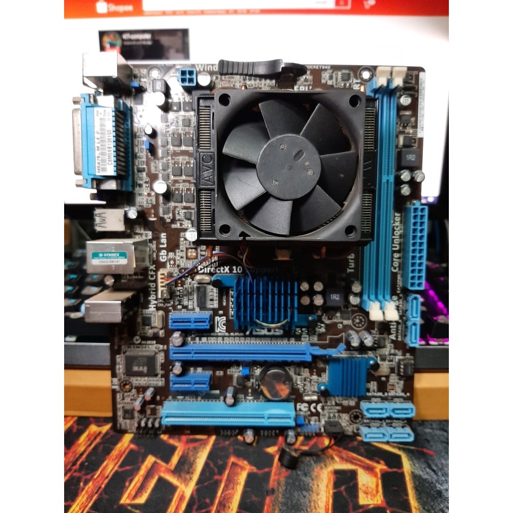 ชุดเซ็ต เมนบอร์ด ASUS M5A78L-M LX V2 + CPU Phenom II X4 945  4คอร์ 4เทรด พร้อมใช้งาน (มีฝาหลัง)