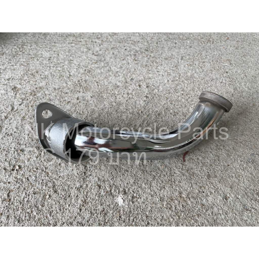 คอท่อ RC ท่อหน้า RC อาซี  RC100 RC80 เหล็ก ชุบโครเมียม