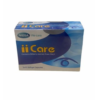 MEGA We Care ii Care บำรุงสายตา ลดอาการเมื่อยล้ากล้ามเนื้อตา (30 แคปซูล)