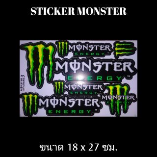 สติ๊กเกอร์ Monster สติ๊กเกอร์มอไซค์ สติ๊กเกอร์แต่งรถ สติ๊กเกอร์รถ สติ๊กเกอร์แต่ง แต่งรถ มอเตอร์ไซค์ MSX บิ๊กไบค์แต่ง