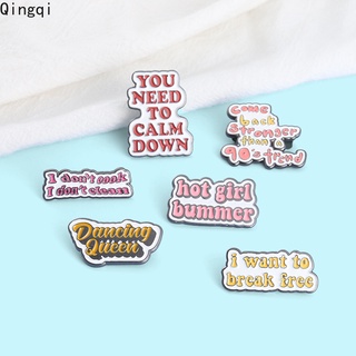 เครื่องประดับเข็มกลัดตัวการ์ตูนตัวอักษร Dialog Quote Pins