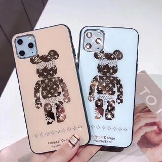 เคสโทรศัพท์ซิลิโคนลายการ์ตูนหมีประดับเพชรสําหรับ vivo y 3 y 11 y 12 y 15 y 17 y 19x30x506